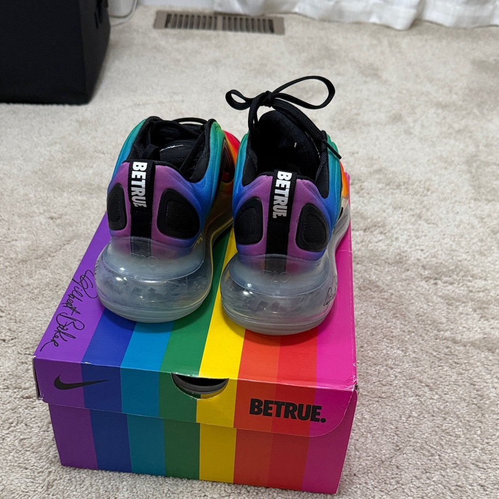 Nike Robert Blake Colab Max 720 Ombre Rainbow Sneakers - Picture 4 of 4